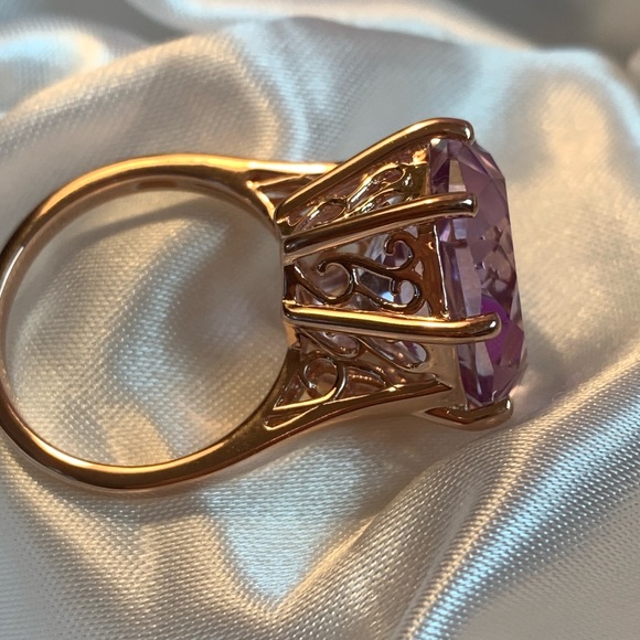 💜RDF Amethyst Solitaire Ring💜